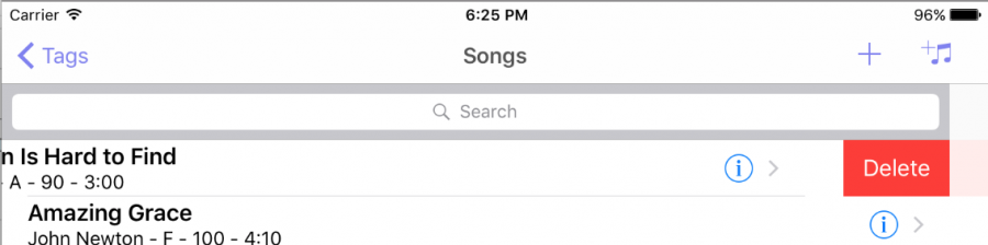 Organizing Songs With Tags In Setlist Helper For IOS | Setlist Helper Help