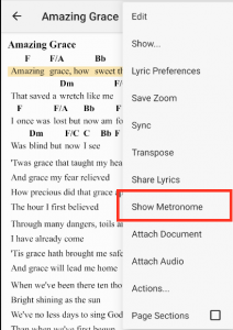 Show Metronome